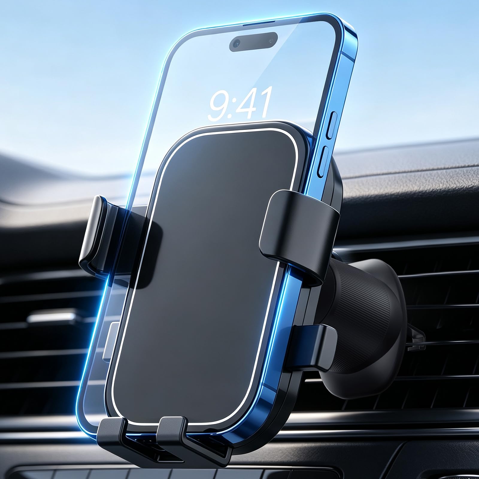 GRIFEMA Porta cellulare auto per bocchette aria, da 4,7 a 7 pollici