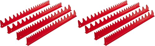 Ernst Manufacturing - 40 rieles de llaves para ahorro de espacio, color rojo (6014) (paquete de 2)
