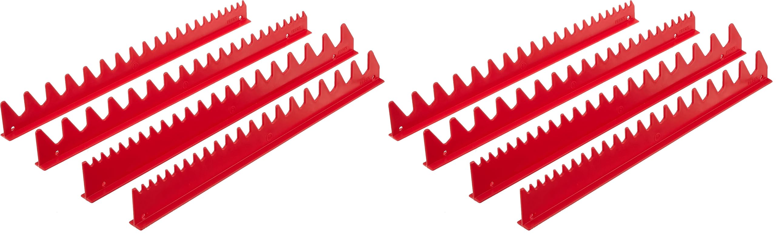Ernst Manufacturing - 40 Tool Space Saver Wrench Rails Red (6014) (Pack of 2)