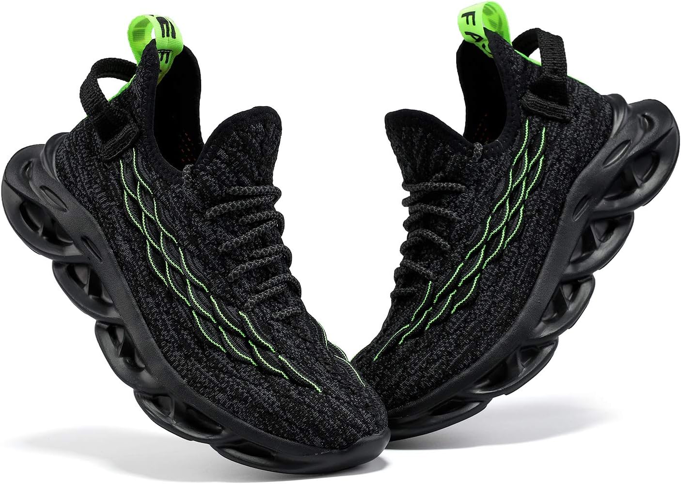 JMFCHI Boys Girls Kids' Sneakers Knitted Mesh Sports Shoes Breathable Lightweight Running Shoes for Kids Fashion Athletic Casual Shoes - Image 6