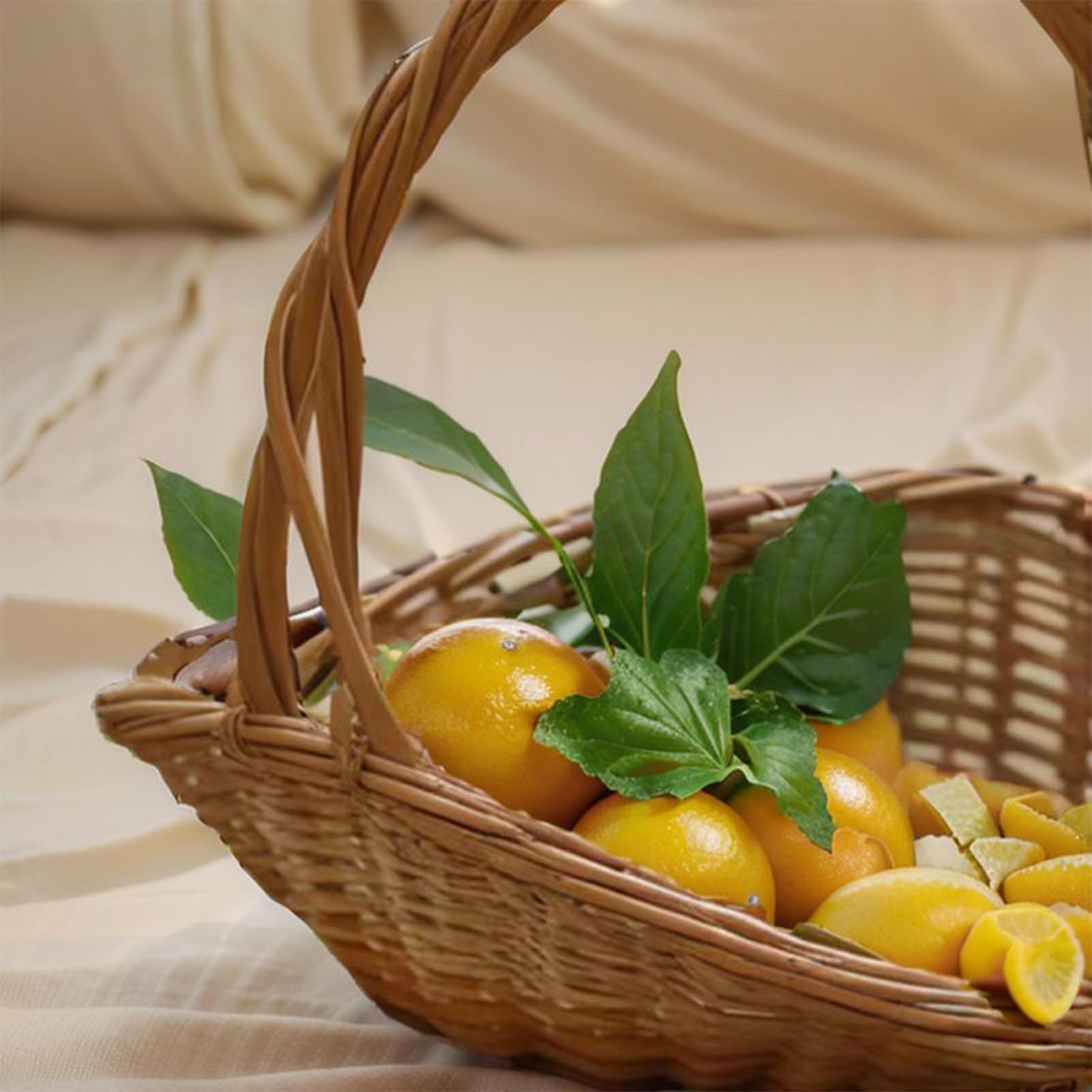Cesti per Verdure da Cucina Cesto in Intrecciato con Manico | Cucina Portaoggetti Grande, Decorazioni per la Casa per Picnic Feste e Matrimoni