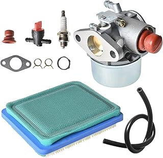ALL-CARB 640025A Carburetor 640004 with Air Filter Replacement for Tecumseh OHH50 OHH55 OHH60 OHH65 4.5HP 5HP 5.5HP 6HP 6.5HP OHV HOR Engine Replace 640025 640025A 640025B