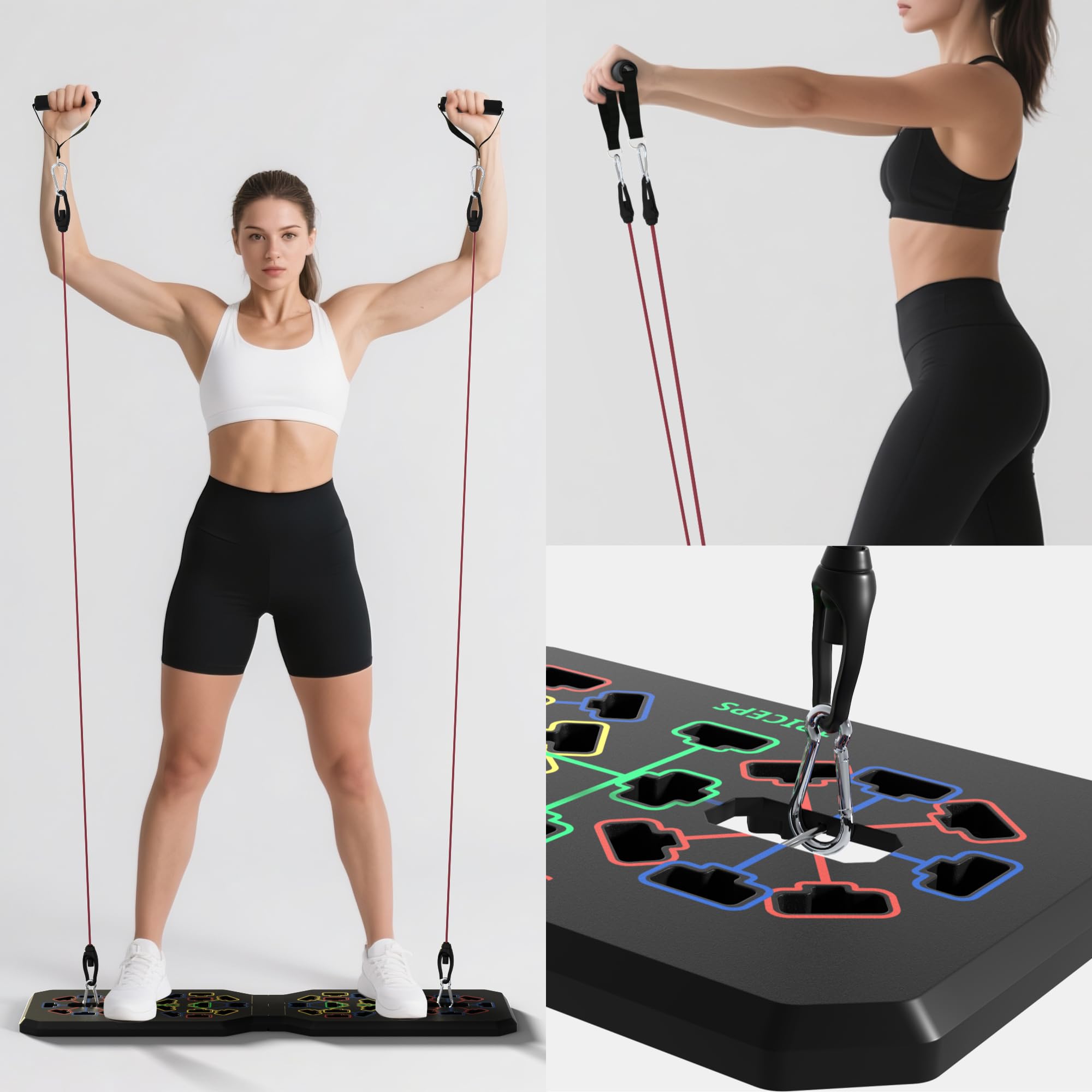 Tabla De Flexiones Push Up Board Multifuncional Con Código De