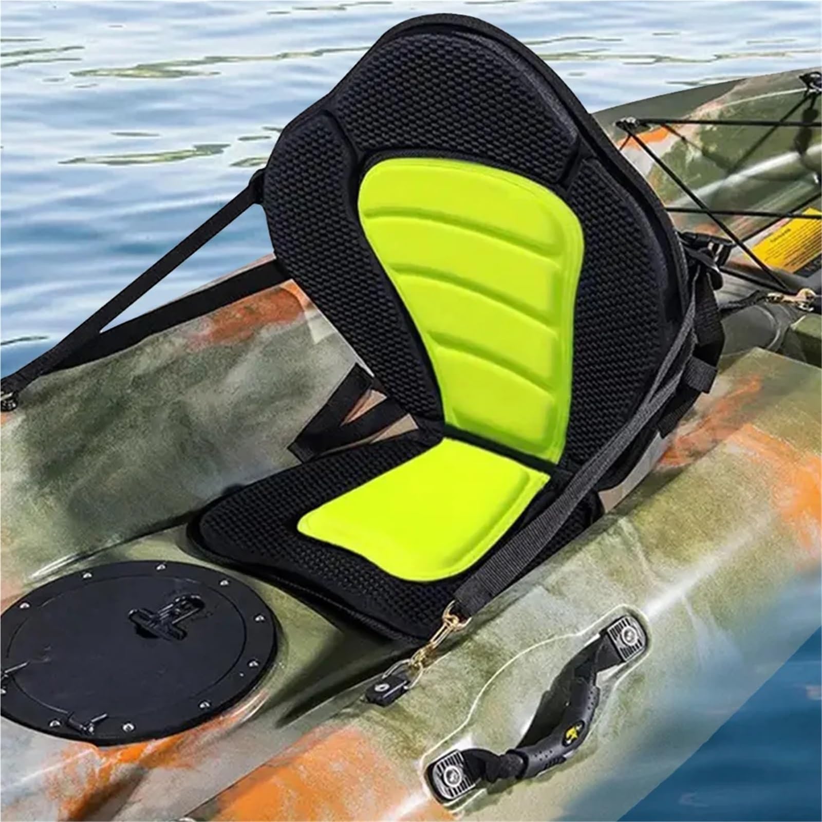 Bootssitz Paddle Board Sitz, Verstellbarer Stand Up Paddle Board Sitz, Gepolsterter Kanu-Rückenlehnensitz for Kajakfahren Kanufahren Rafting Angeln(Grey)