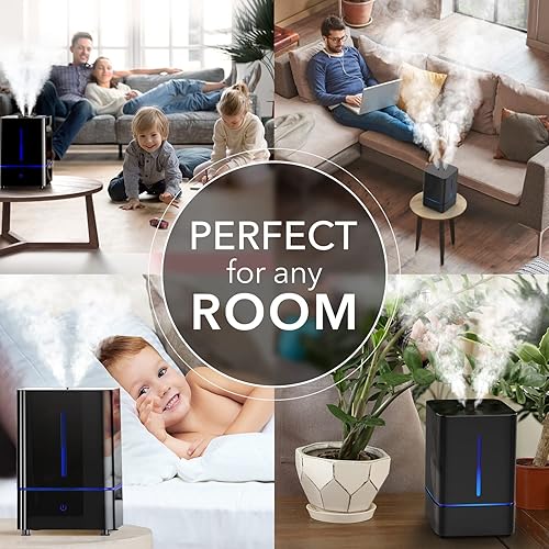 Miniatura 9 de Everlasting Comfort Humidificadores  6L y 4L Ultrasónico Bliss  Eleva tu espacio con humedad continua, funcionamiento silencioso, aromaterapia y un