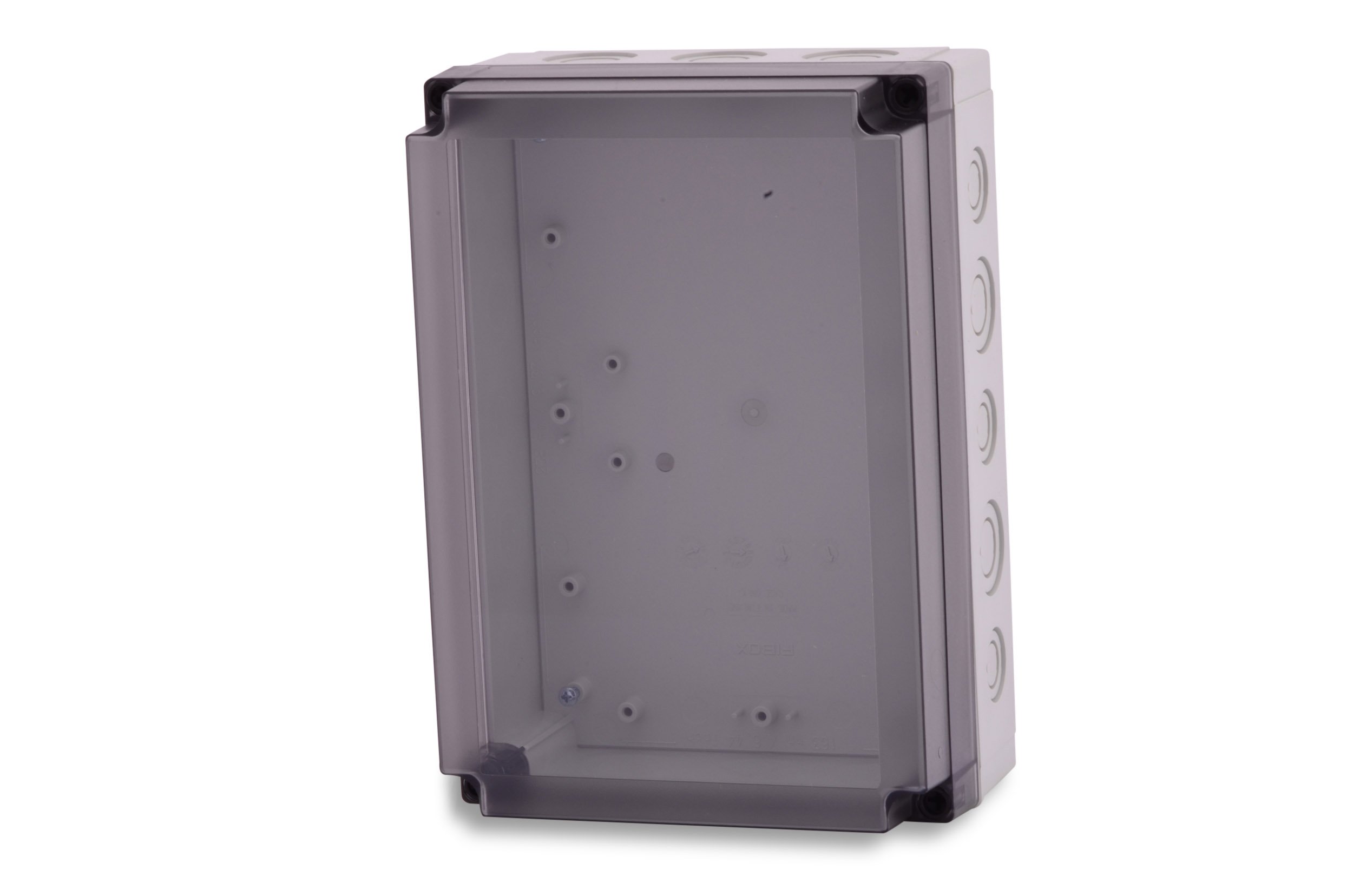 BOXEXPERT Polycarbonat Industriegehäuse 255x180x100mm IP67 Serie Michel Kunststoff Schaltschrank Verteilerkasten Installationsgehäuse RAL7035 grau