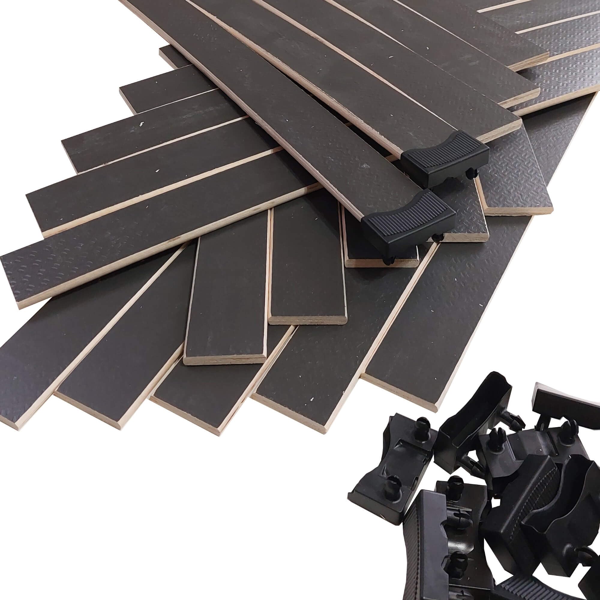 EBAC Literie Lot de 30 Lattes + Embouts GR pour sommier et lit - AMZ | 680x48x8 mm | Bois hêtre Durable - 7 Plis | Remplacement - Rechange - Renfort pour sommier/bz/clic clac/canapé