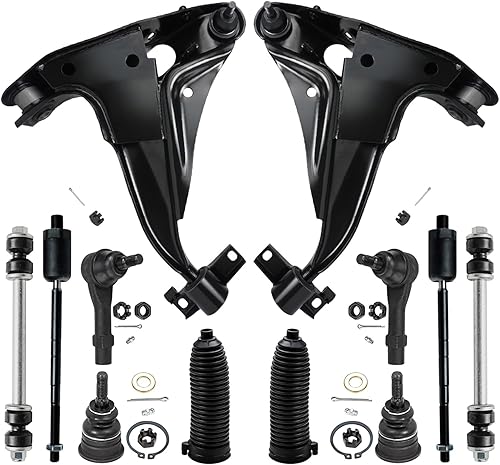 Miniatura 71 de Detroit Axle - Kit de suspensión frontal de 12 piezas para Toyota Corolla 2003 2004 2005 2006 2007 2008, 2 brazos de control inferiores, 2 rótulas