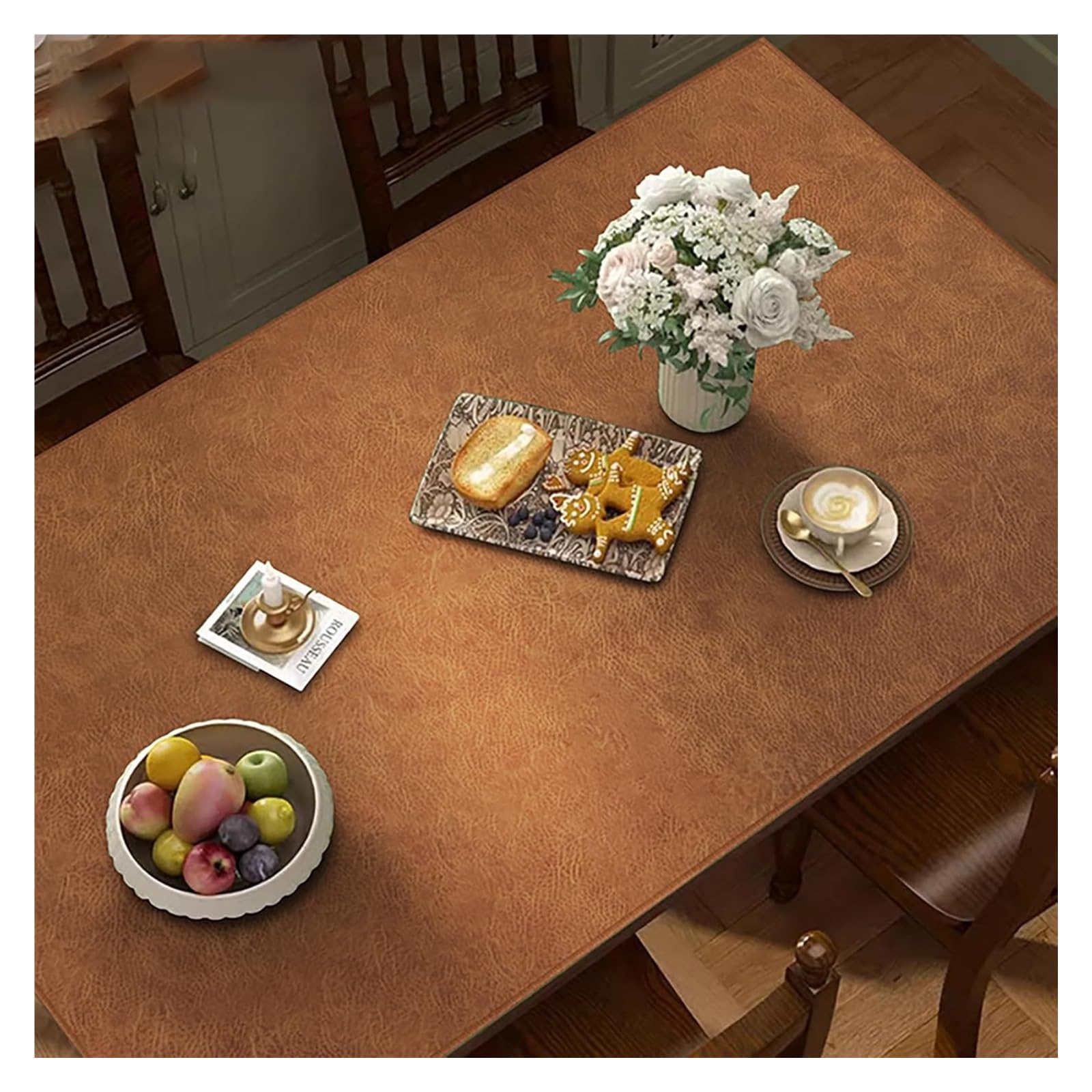 Summer Farmhouse 24 Runner da tavolo da 20 pollici for la decorazione domestica - Tovaglia rettangolare versatile for sala da pranzo, soggiorno ed eventi(Light Brown,24 x 102 in)