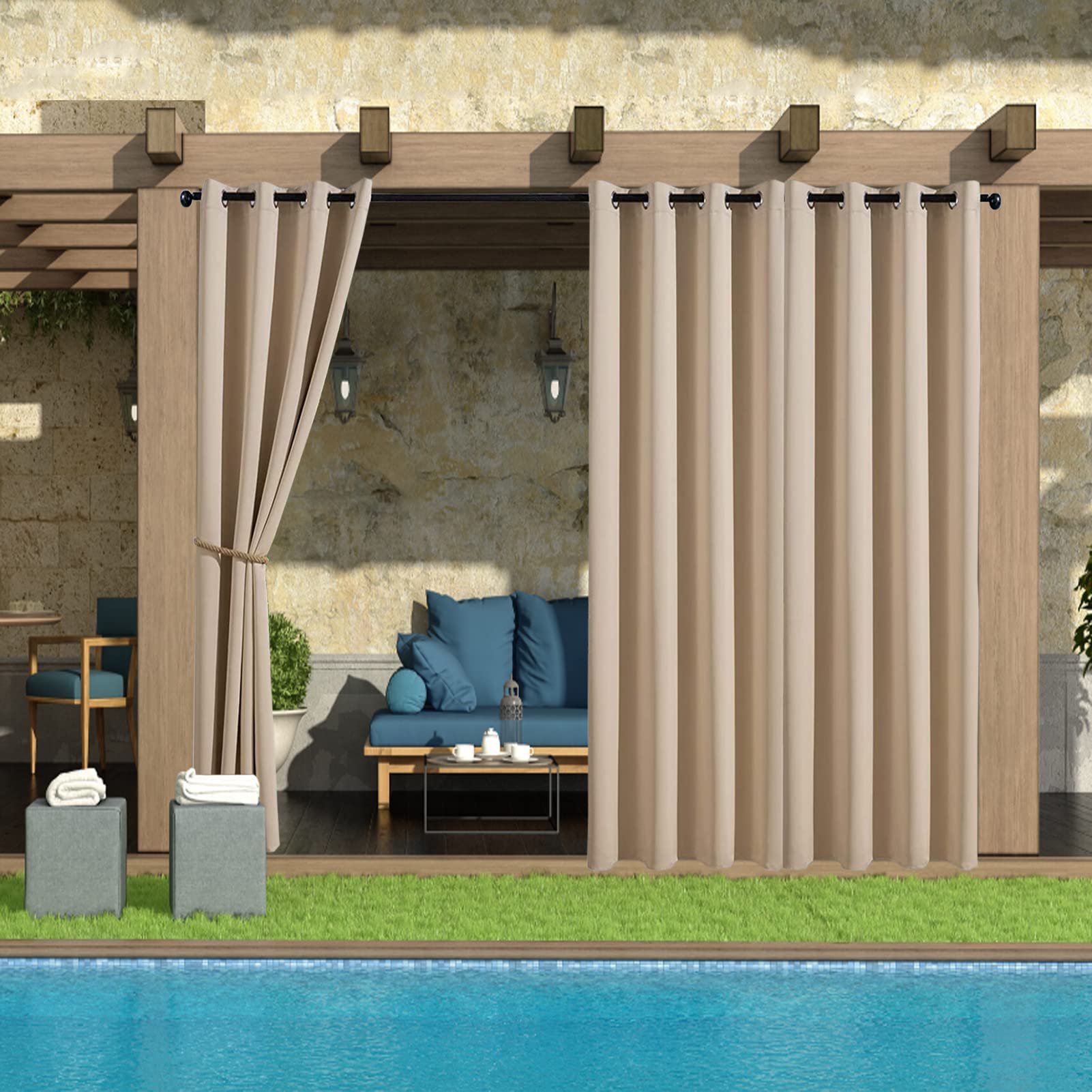 Tenda Da Esterno Personalizzabile Con Occhielli - Impermeabile, UV Protection, Per Patio, Balcone, Gazebo, 24 Colori - Foto 9