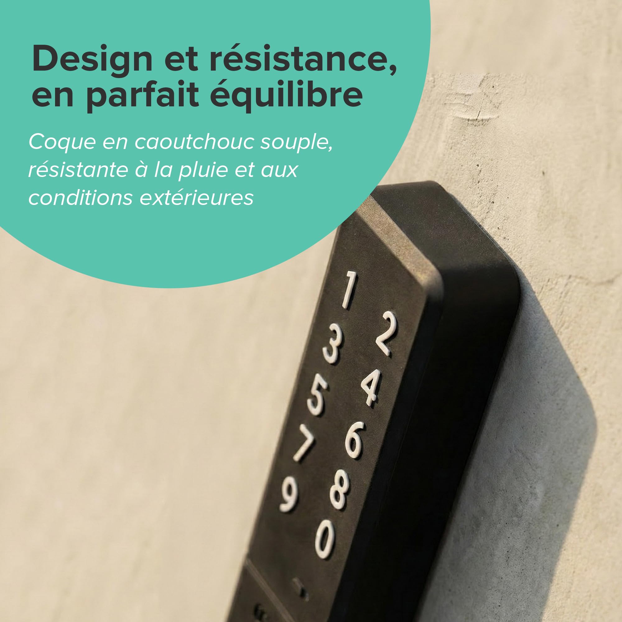 1Control PAD, Clavier intelligent Sans Fil pour ouverture par Code PIN, compatible avec Portails et Garages commandés par Télécommande, Wireless et Bluetooth, 2 portails et 4 PIN, fabriqué en Italie