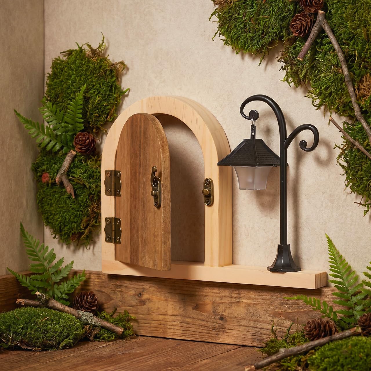 Toddmomy Cache-prise de porte en bois avec veilleuse lumineuse, protection adhésive pour interrupteur et animaux domestiques, plaque de sécurité décorative pour chambre à coucher et salle de jeux