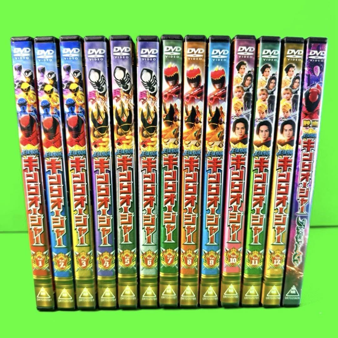 【新品ケース】王様戦隊 キングオージャー DVD12巻+映画2本　DVD全14巻 Amazon.co.jp: ケース収納 王様戦隊キングオージャー DVD 全12巻