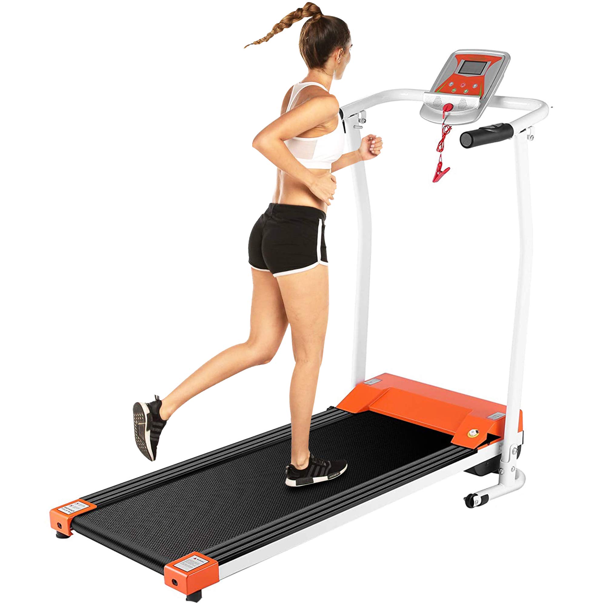 Aceshin Treadmill for Walking, Folding Treadmills for Small Spaces, Motorized Fitness Compact Running Equipment with LCD for Home