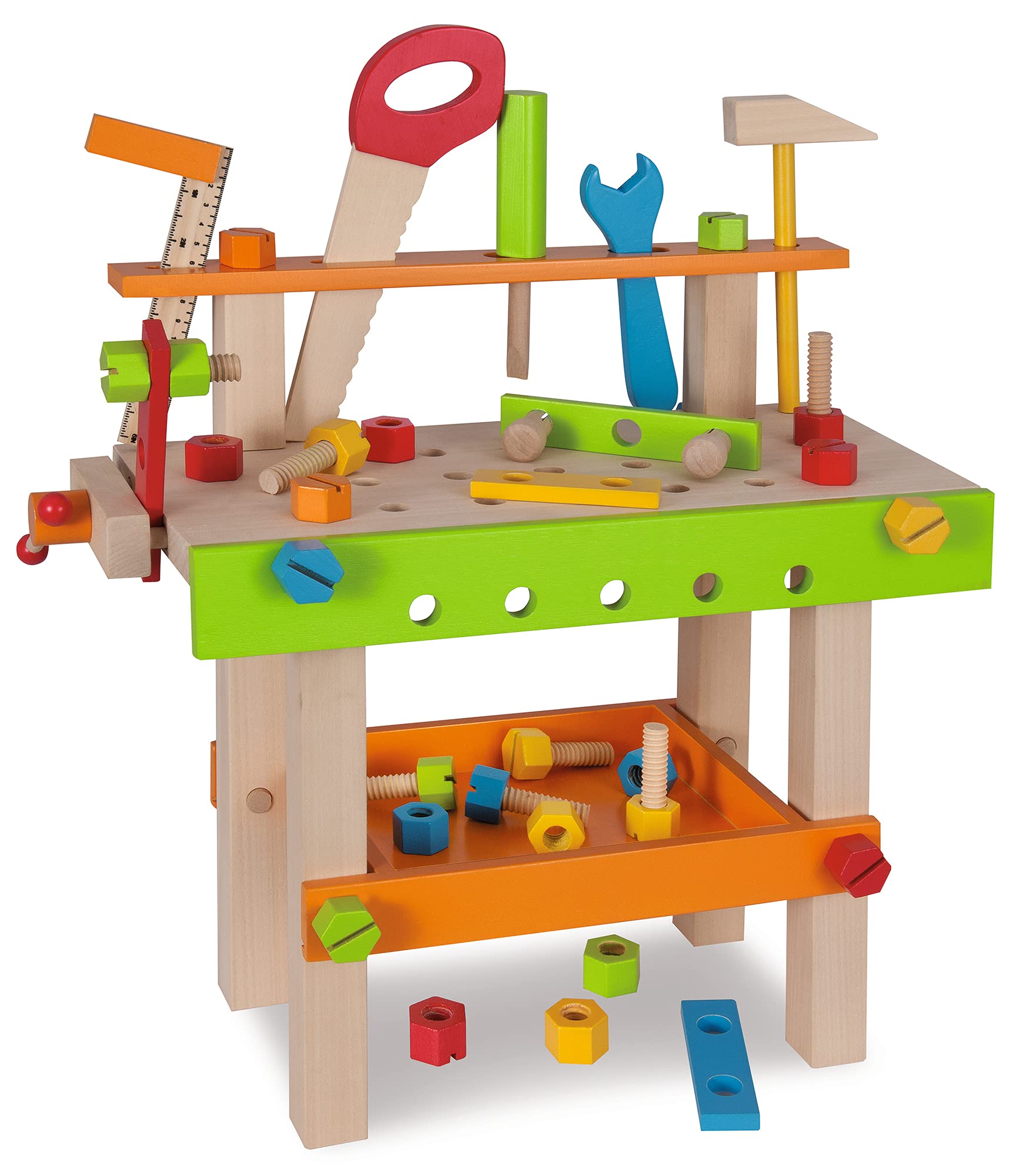 Eichhorn 100001844 Banco Gioco 49 Pezzi, Colori Misti