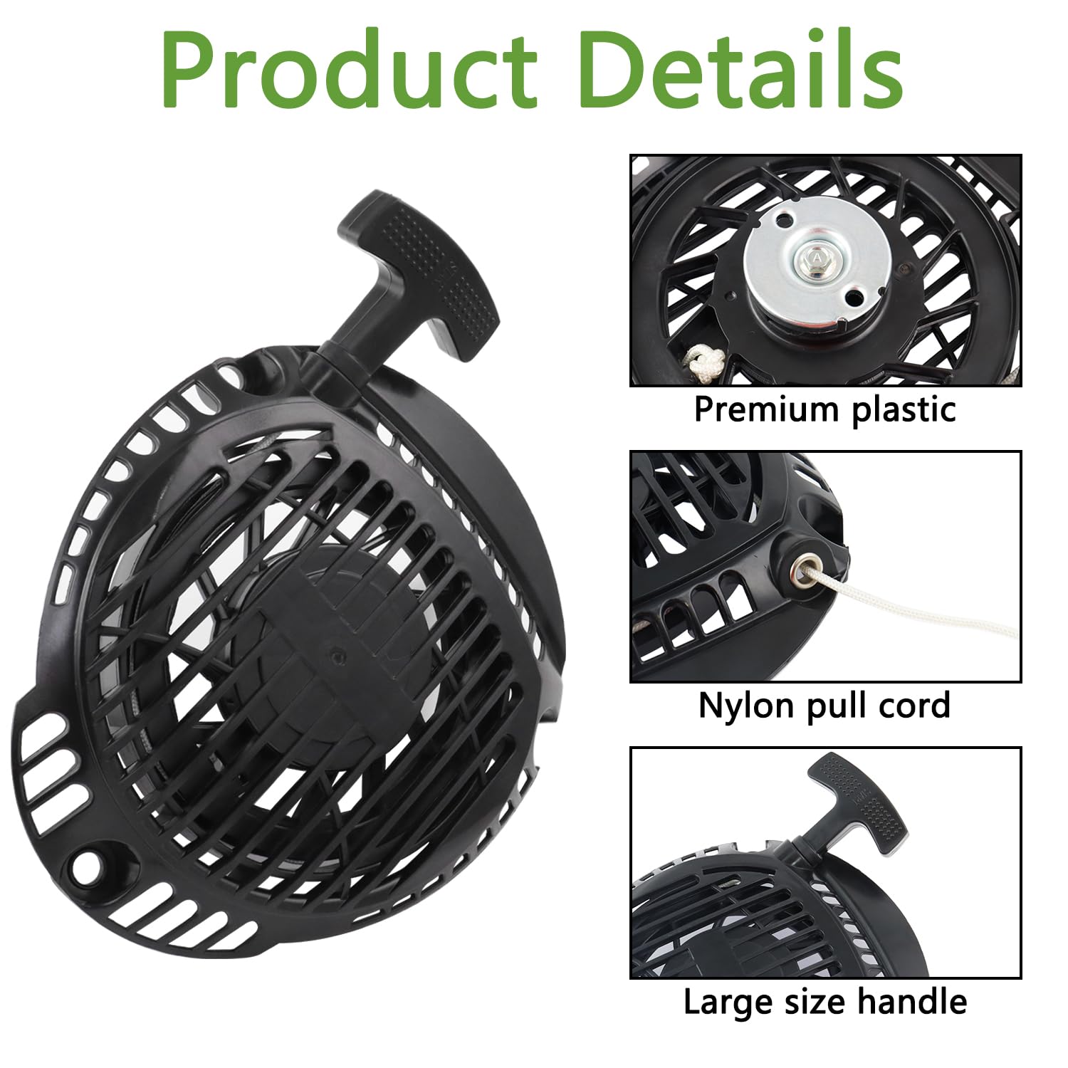 TXRXIZ 1416520 Recoil Starter Assembly, Compatible with Kohler XT675 XT650 XT775 XT800 Toro Engine Lawn Mower Pull Start, Replace 1416520-S 1416520S