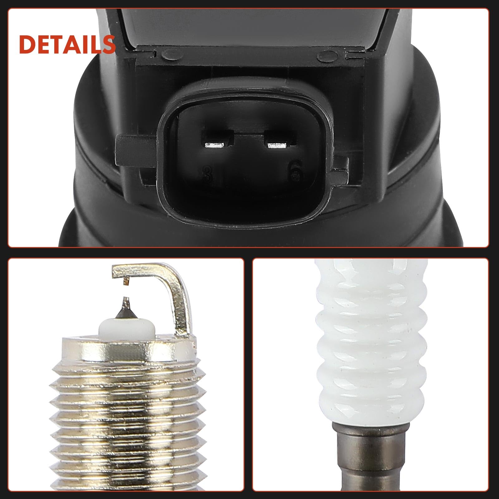 Frankberg 4 bobine di accensione + 4 candele per benzina 2730103110 | Compatibile con: Rio III UB, i20 GB IB, i20 Coupé GB, Rio III Hatchback Van UB, i20 Hatchback Van GB IB, Stonic YB