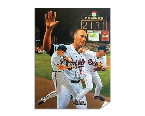 Cal Ripken Jr 3rd Base Short Stop Baltimore Orioles MLB Baseball Player HOF Hall of Fame Art Print 2AM3 on 24x30 matte paper