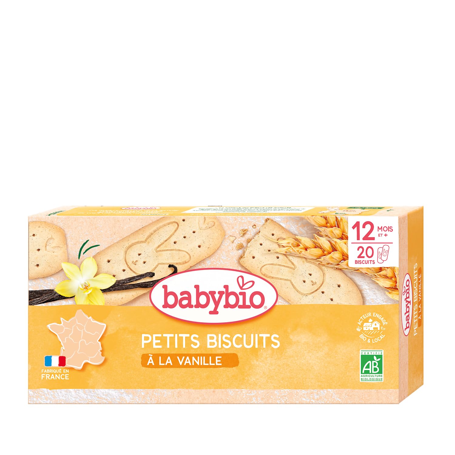 Babybio Petits Biscuits à la vanille 160gr