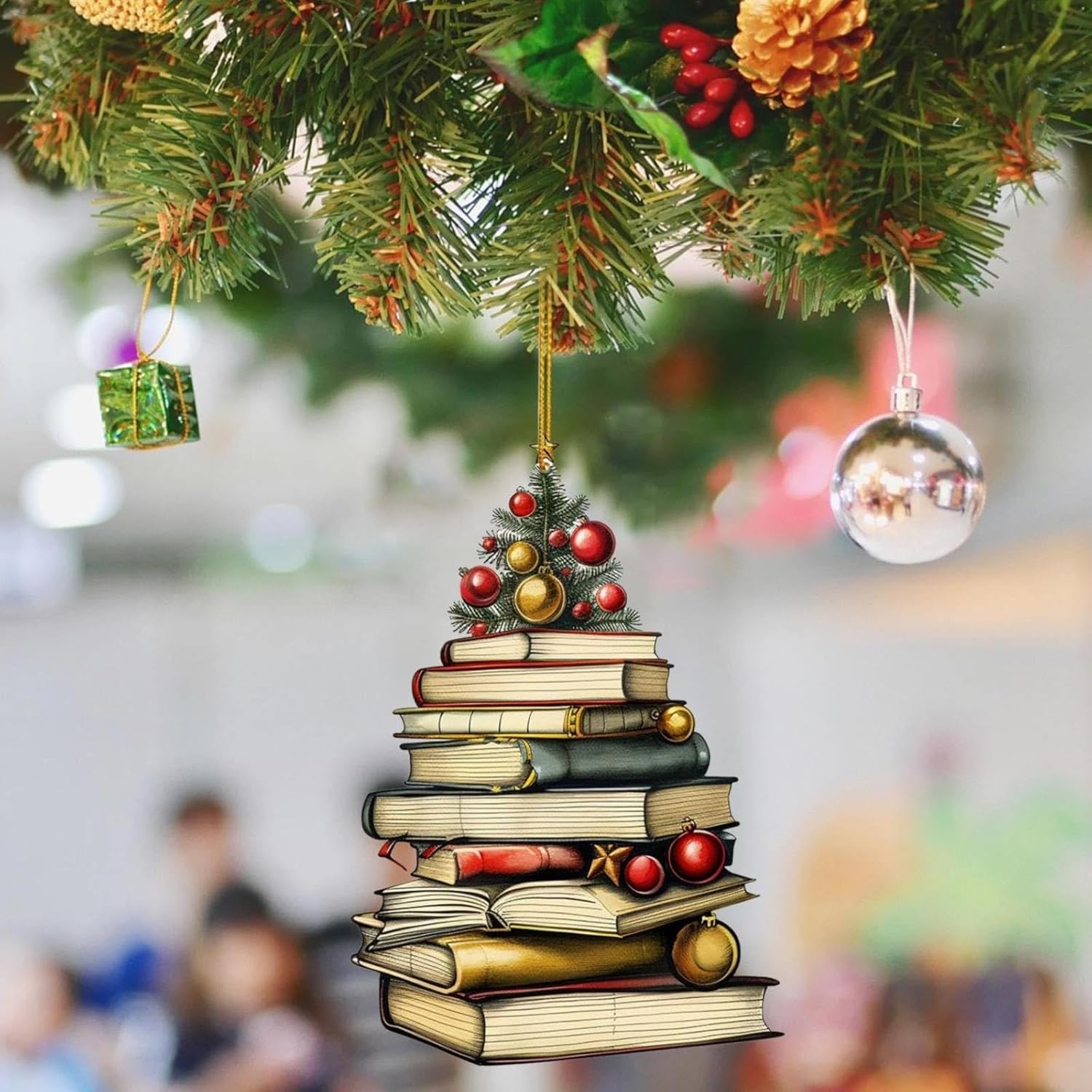 Christmas Book Tree Ornament Christmas Tree Shape