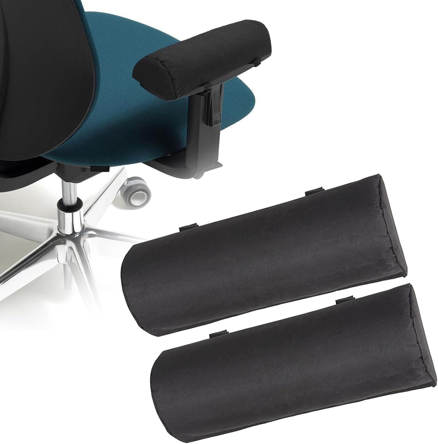 2 Pcs Office Chair Arm Pads, Wheelchair Desk Computer Chair Armrest Pads for Comfortable Seating for Folding Chairs
