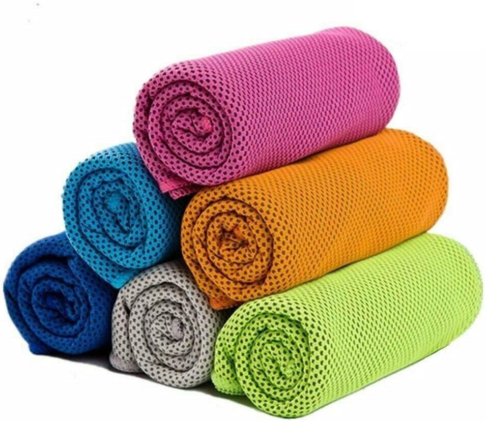 6 Piece(s) Instant Ice Cooling Towel for Sports Workout Fitness Gym Yoga Hiking Pilates