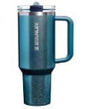 STANLEY Quencher ProTour Flip Straw Tumbler with Leakproof Lid 40 oz| Built-in Straw & Handle | Cupholder Compatible for Travel | insulated Stainless Steel Cup | BPA-Free | Ponderosa Shimmer
