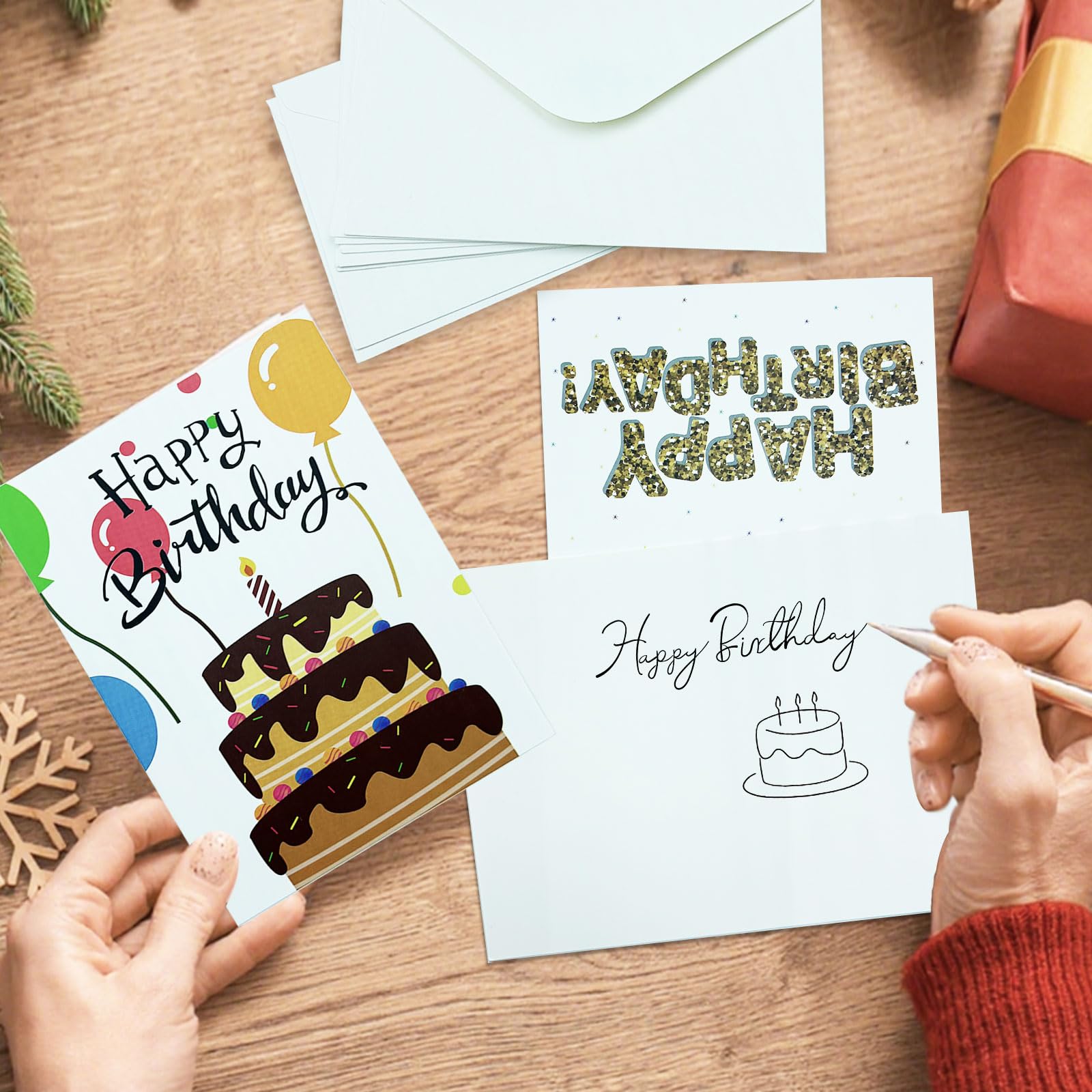 24 Pezzi Biglietti Auguri Copleanno con Busta, Biglietto di Copleanno