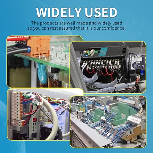 Miniatura 9 de 30 terminales de crimpado de doble cabeza de 0.248 in con funda aislante con alambre rojo + negro hembra pala kit surtido de empalme rápido 11.82