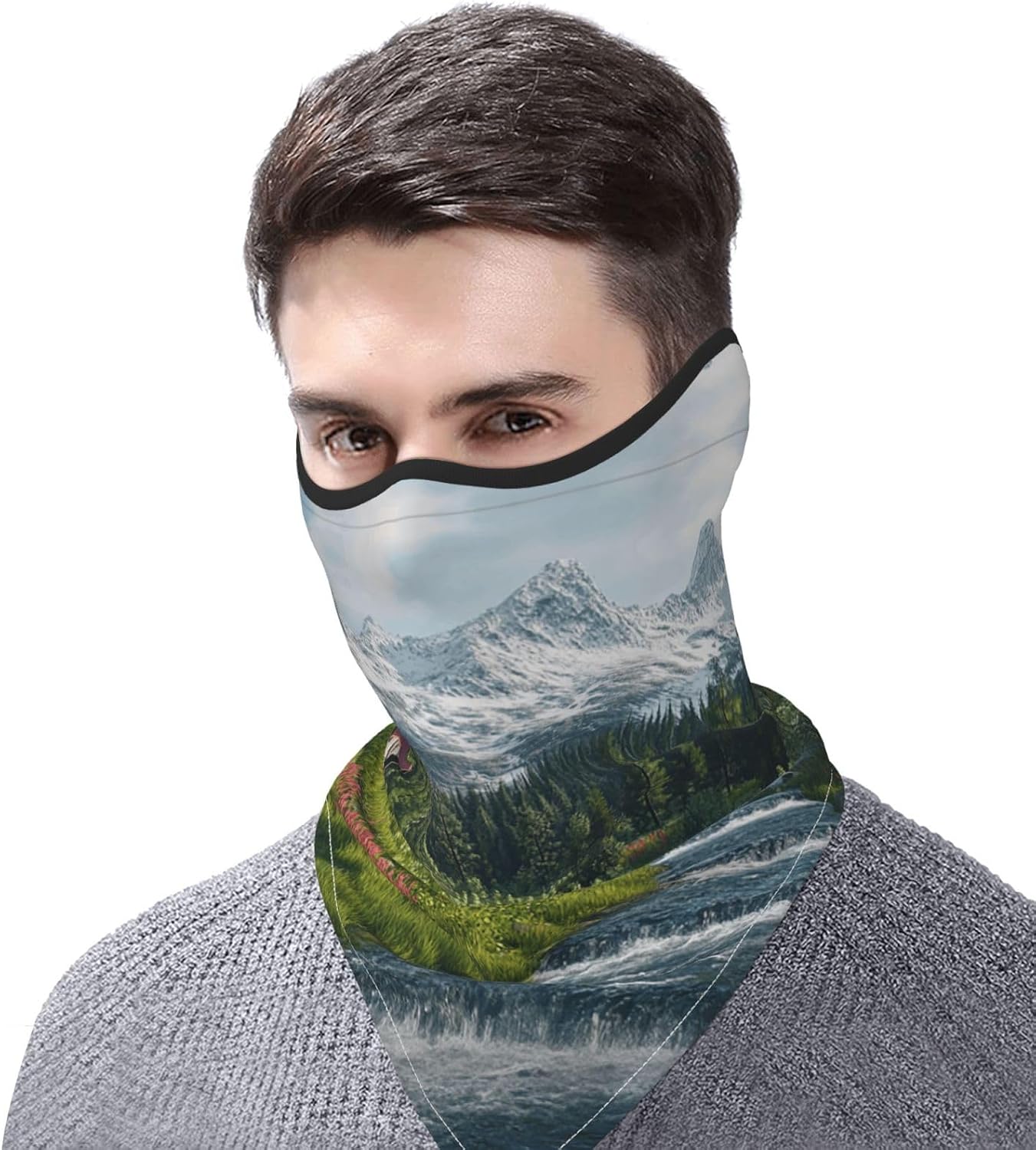 Protection Neck Gaiter Face Cover lfukqhvl Balaclava Scarf Mask, Windproof Breathable Sun Shield for Men Women, Skiing Hiking Cycling Outdoor Sports