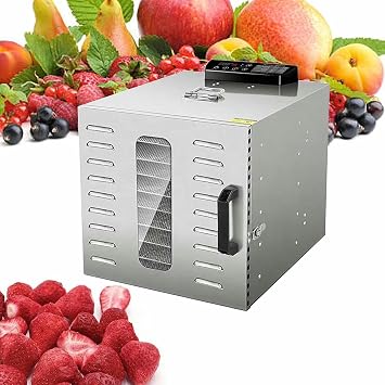 Electric Food Fruit Dryer Fruit, Vegetables, 6,8 Layers Stainless Steel Small 110v 8Layer