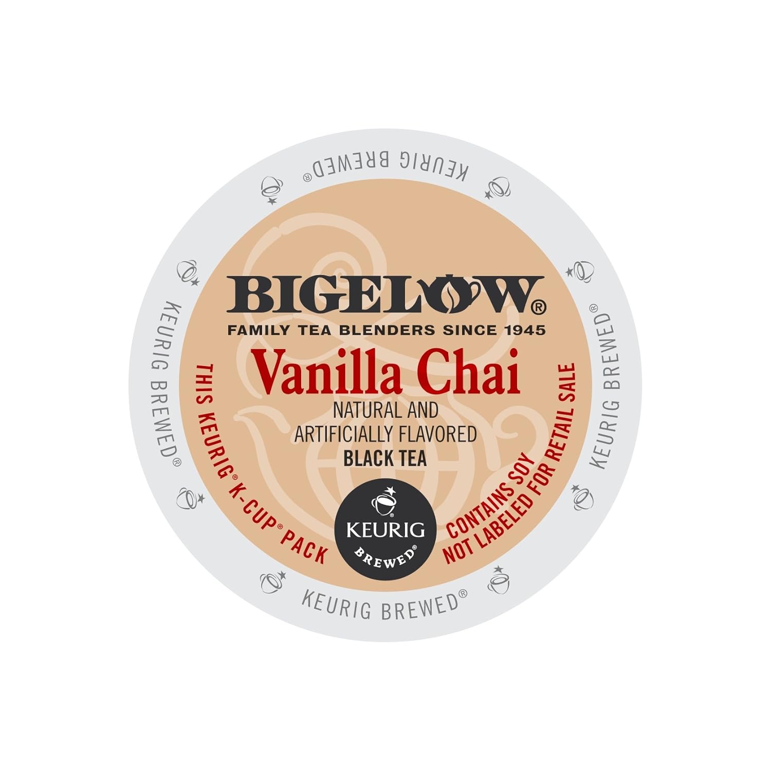 Bigelow Vanilla Chai Black Tea Keurig KCups, 24 Count Box