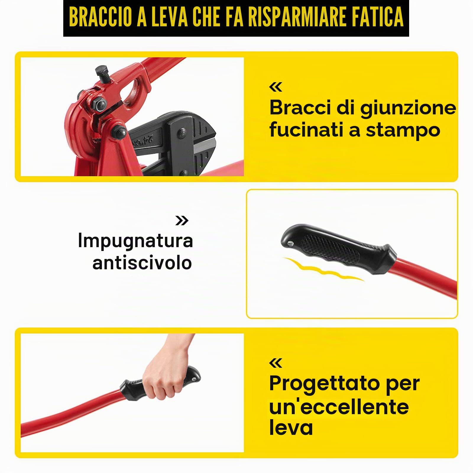 VEVOR Utensile da tavolo da 24 pollici, pinza crimpatrice con pinza per cavi, testa crimpatrice da tavolo 1/16-3/16 pollici in acciaio legato per funi metalliche da 1/2 pollici