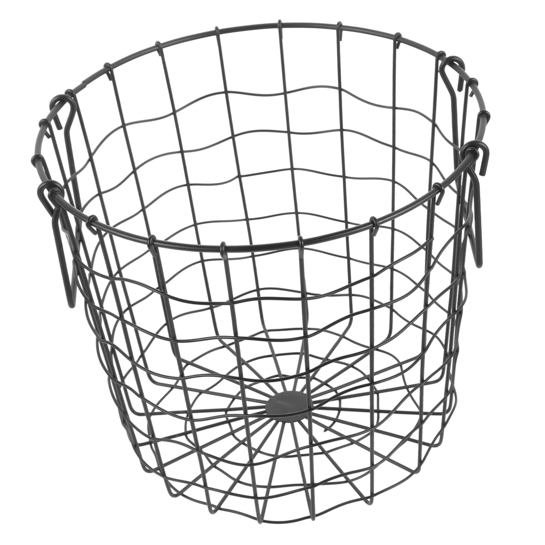 Toddmomy Cesta Gran Capacidad de Hierro Negro y Diseño Resistente de Almacenamiento para Almacenar Madera de Leña en Exteriores y Otros Usos