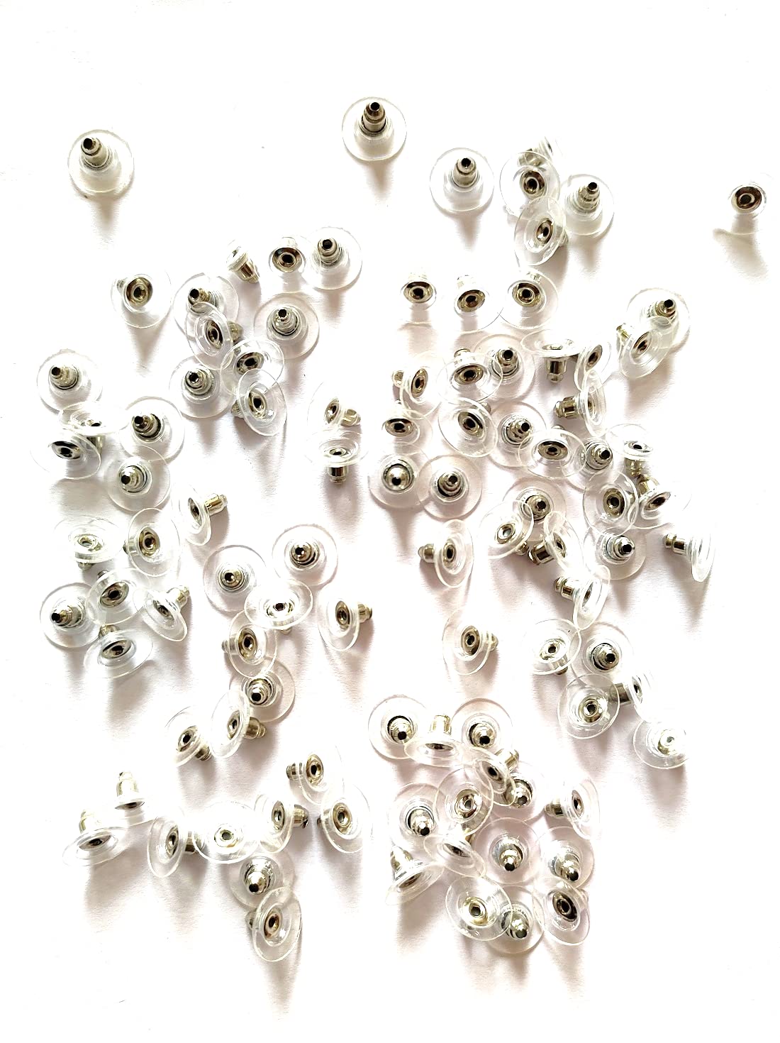 Teraiyas Silver Earring Metal Stopper Lock (pech) 100 pcs (B0B7G4QXW1) Amazon Price History, Amazon Price Tracker