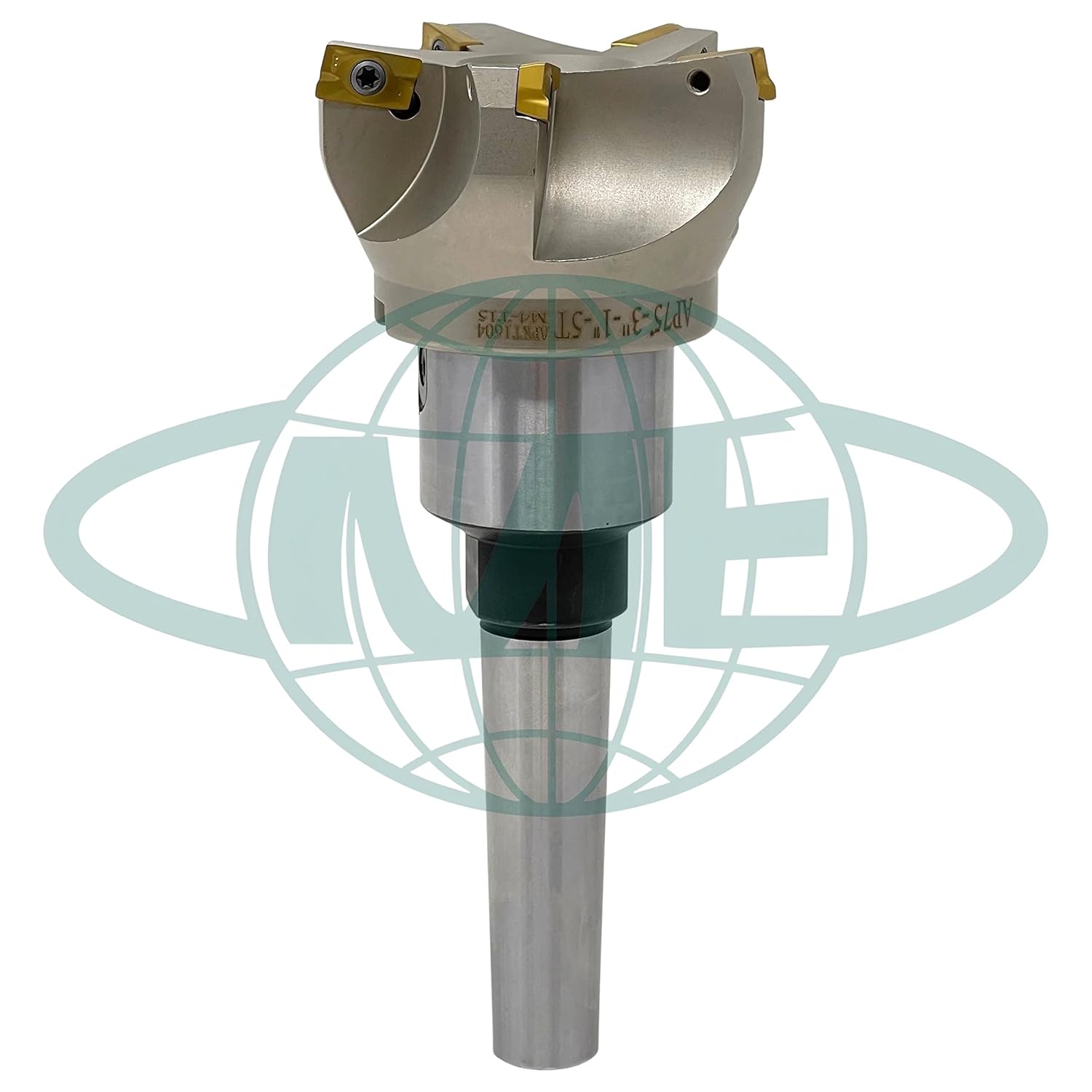 CME 3" 75° Indexable Face Mill w/ MT3 Arbor, APKT1604 Inserts Included, 5 Flutes