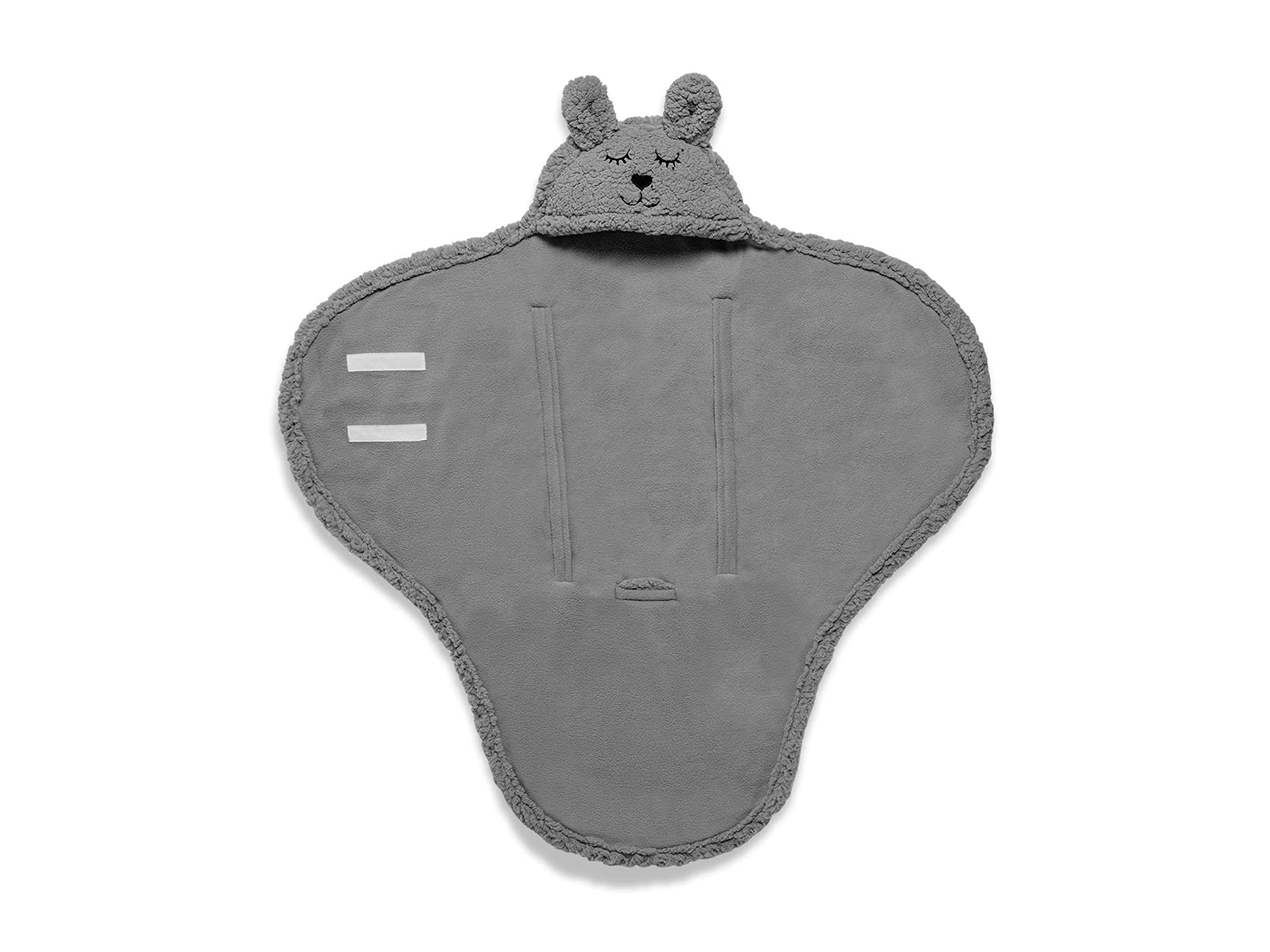 Jollein Kocyk Bunny Wrap, 100 cm Długość x 105 cm Szerokość, Storm Grey
