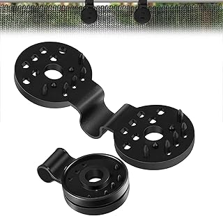 50 Pack Shade Cloth Clips, Heavy Duty Lock Grip Fix Plastic Clamp, Premium Tarp Clips Fence Fabric Clips for Greenhouse Outdoor Garden Netting, Anti Bird Netting, Sun Shade Net-Black