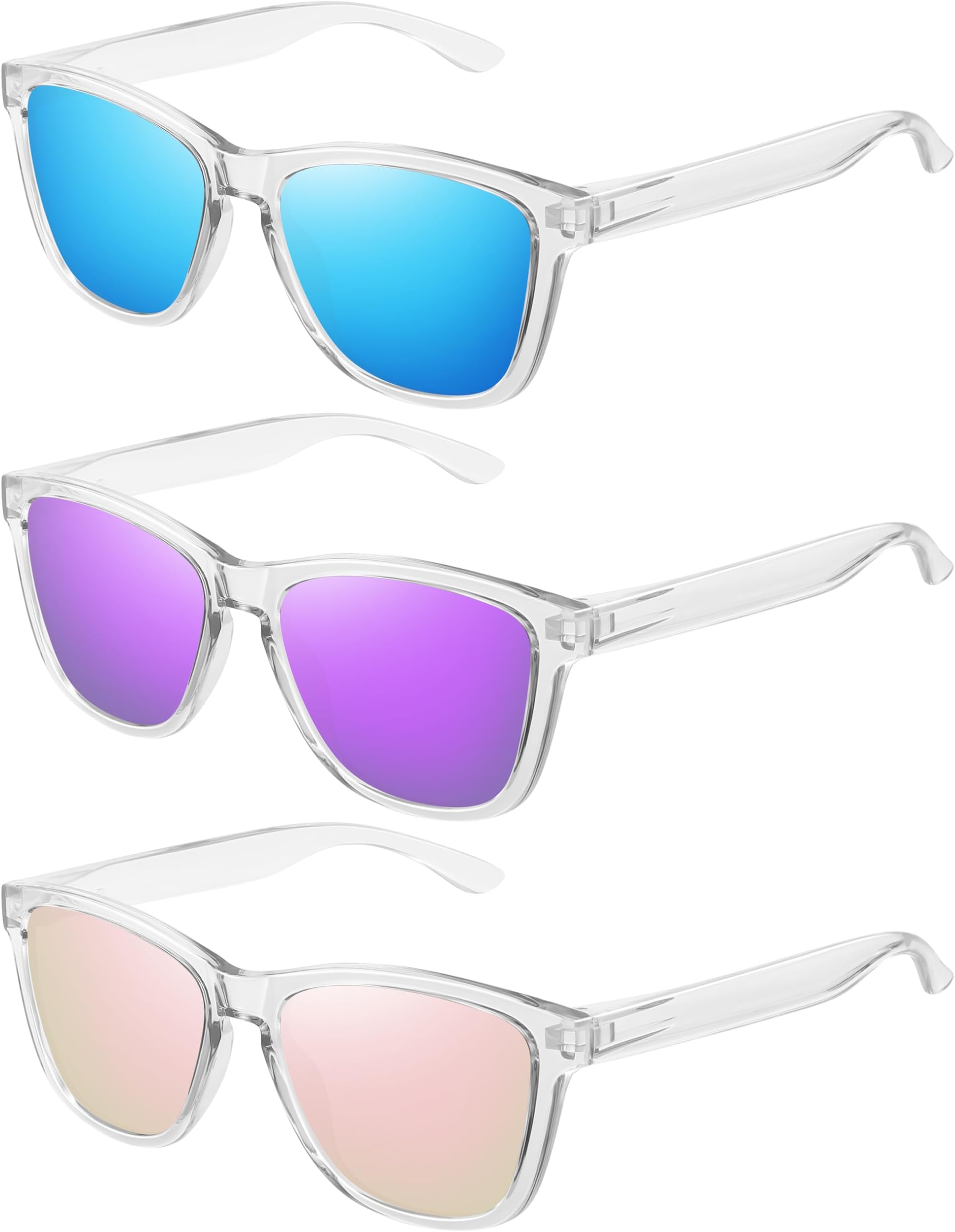 Polarized Sunglasses for Women Men Trendy Retro Square Shades