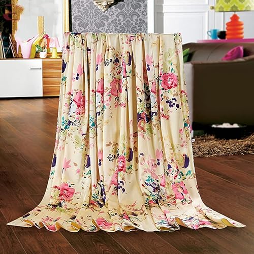 Maxfeel 1 funda de edredón de seda de seda, funda de edredón, 100% seda de morera con estampado floral, seda Charmuse, Multiclolr Queen Cal.King