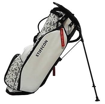 スタンド付きゴルフバッグと練習用ポールセット Amazon | GOLF STAND BAG_PAISLEY WHITE/スタンドキャディバッグ