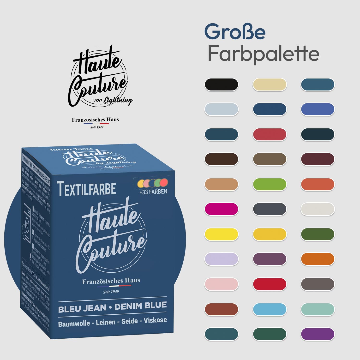 HAUTE COUTURE - Jeansblau Textilfarbe