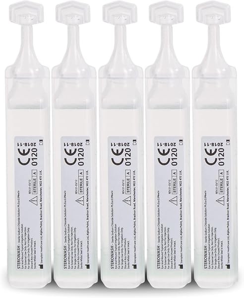 Eye Wash Pods Sterile Saline Solution Pack of 5