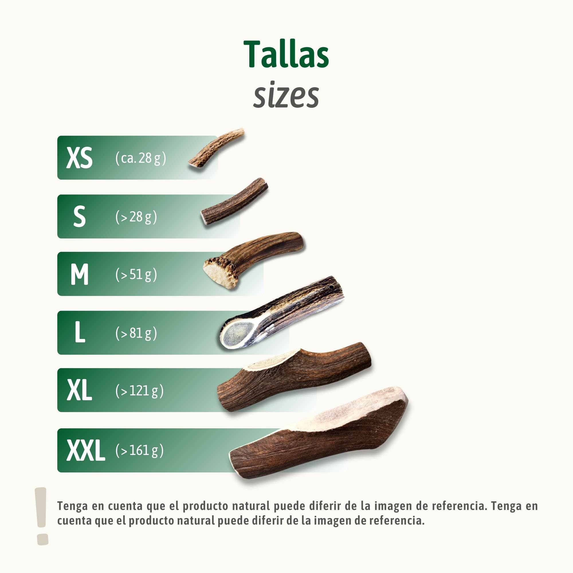 ChronoBalance-XXL Asta de Ciervo para Perros Partido por la Mitad, 100% Natural, Snack para el Cuidado Dental, Juguete para Perros, Huesos sin químicos, Conjunto de 2