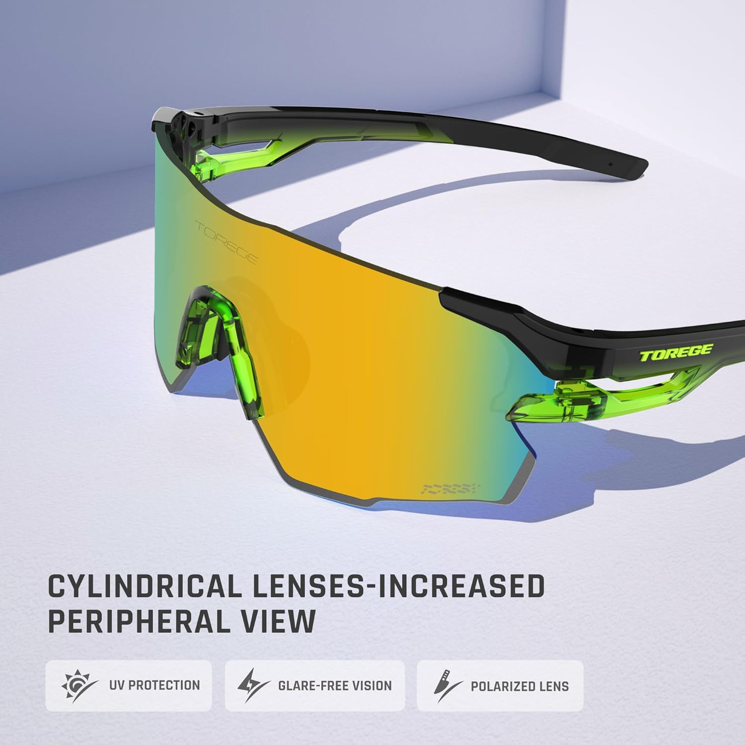 Z87 Sports Sunglasses for Men and Women-UV Protection, Ideal for Cycling, Fishing, Baseball, Running, Golf Iceman - Image 2