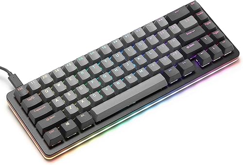 Miniatura 3 de Drop Teclado mecánico ALT teclado para juegos 65 % (67 teclas), interruptores de intercambio en caliente, macros programables, retroiluminación LED