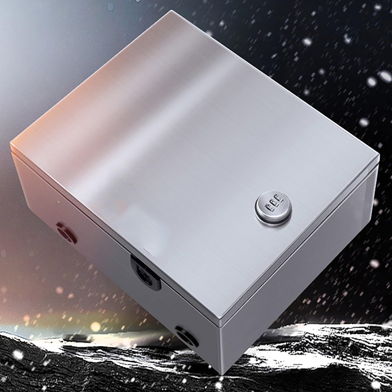 Caja Estanca Exterior Electrica, Caja de Conexiones Impermeable, Caja de Protección para Tomacorrientes, Armario Electrico con Cerradura de Combinación