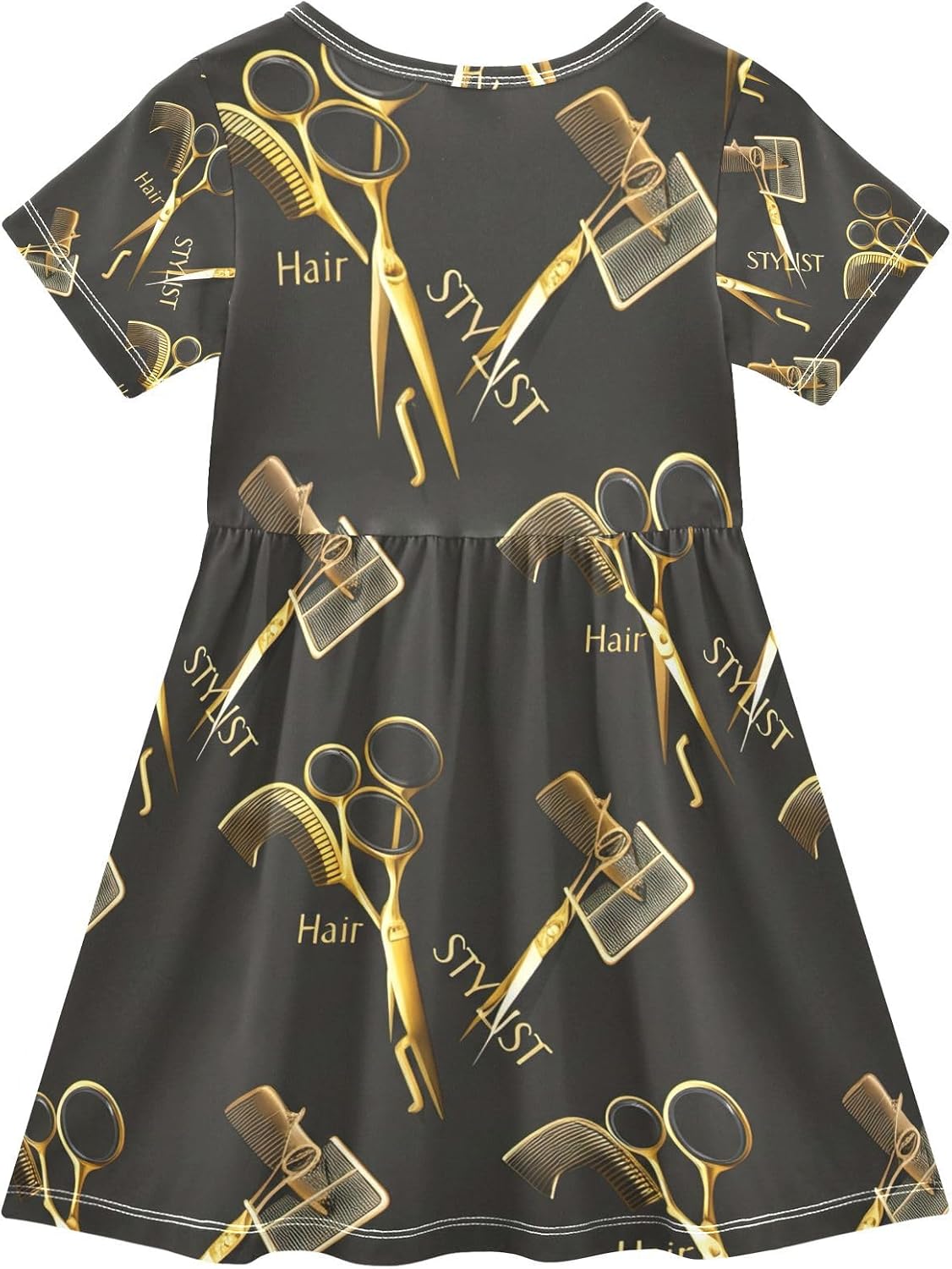GAIREG Elegant Gold Scissors Black Clothing Accessory for Fashionable Tailoring and Design, 2T
