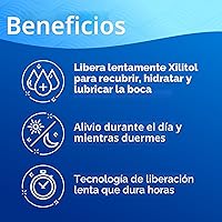 Vista 4 de Oracoat XyliMelts para Boca Seca de Noche o Día - Discos Adhesivos Hidratantes para Boca Seca, Sin Azúcar con Xilitol, 40 Unidades, Sabor a Menta