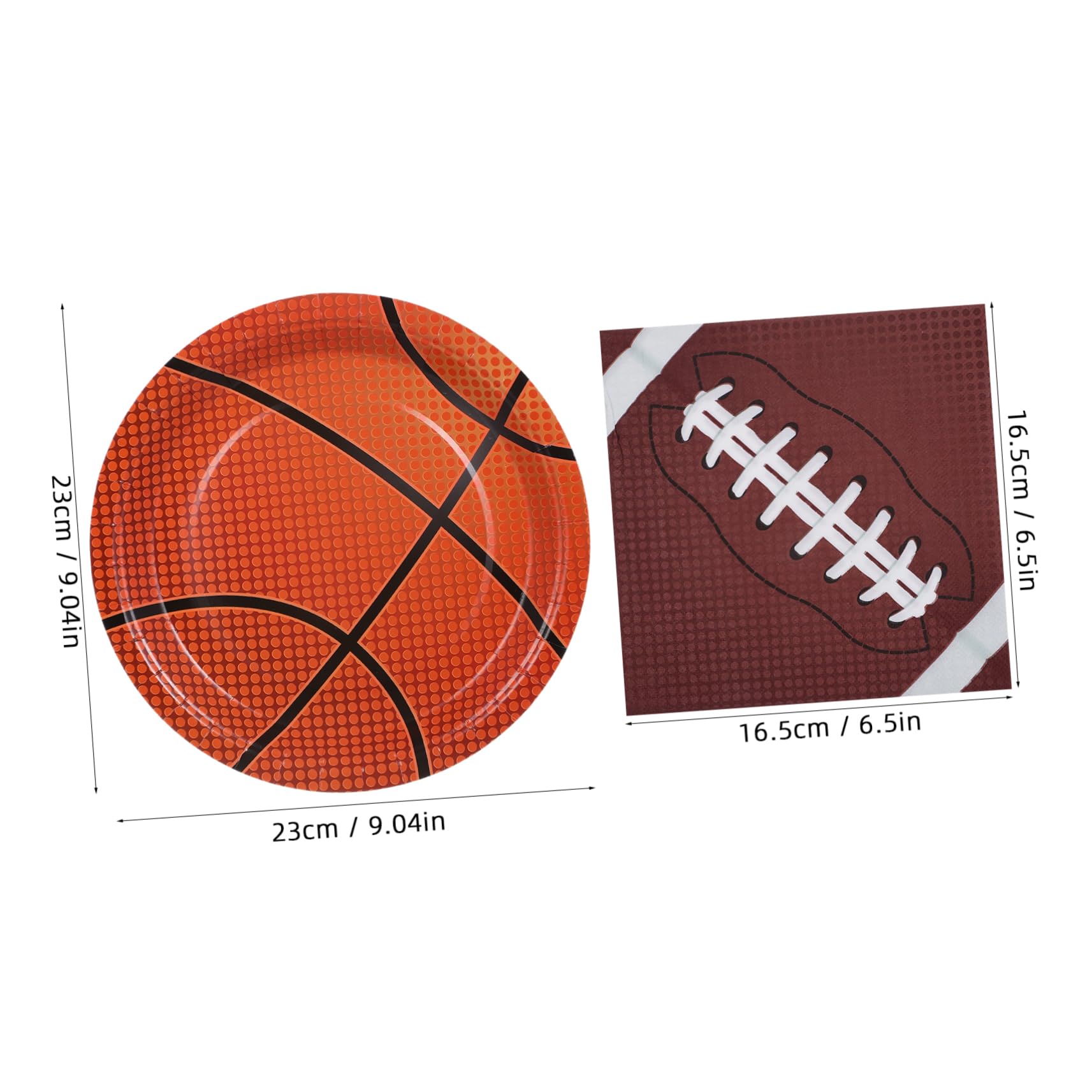 ABOOFAN Vaisselle et Décorations pour Fête Thème du Sport avec Assiettes Carton Serviettes et Articles de Fête pour Anniversaire et Réunion de Famille